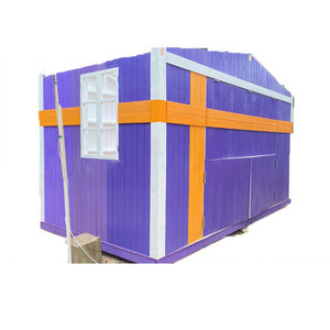 Casa de Madera Rectangular, Contenedor Habitacional Transpirable, Diseño Rústico para Uso en Exteriores - Product Image 1