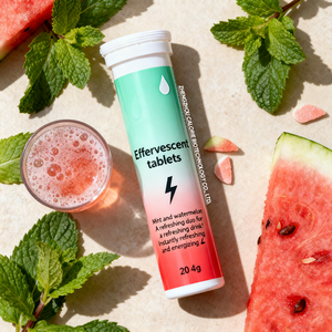 Comprimés effervescents de vitamine C 1000 mg avec magnésium, zinc, vitamine E et potassium Vitamina C Efervescente 20 comprimés - Product Image 1