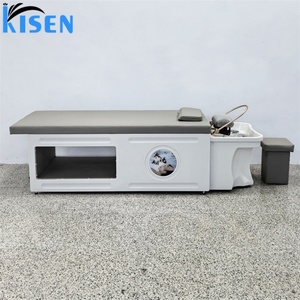 KISEN Mobile Shampoo <b>Bed</b> Portable Head Spa Therapy Barber Shop Shampoo <b>Bed</b> with Portable Mobile Salon Sink Basin Shampoo <b>Bed</b> - Product Image 4