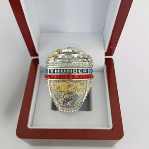 Bague <span class=keywords><strong>de</strong></span> championnat officielle Thunder 2025 en alliage avec cristaux et strass, vente directe d'usine, basketball, Oklahoma City - Product Image 4