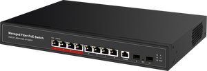 สวิตช์ ZC-S1300WP-8G-2S-BT ฟูลกิกะบิต 2SFP+8GE BT L2+ สวิตช์ PoE แบบจัดการได้ 128 เมกะไบต์ - Product Image 4