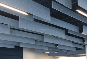 Panneaux acoustiques de plafond en feutre de norme européenne Absorption acoustique bien décor mur PET feutre panneau acoustique insonorisant - Product Image 6