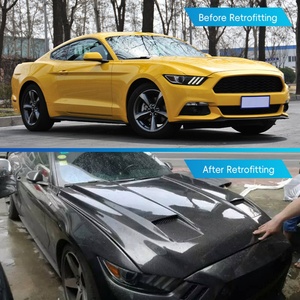 2014-2017 Car Modification Upgrade Overseas Edition Body Kit Front Rear Bumper Lip <b>Engine</b> <b>Hood</b> Suitable for Ford Mustang - Product Image 3