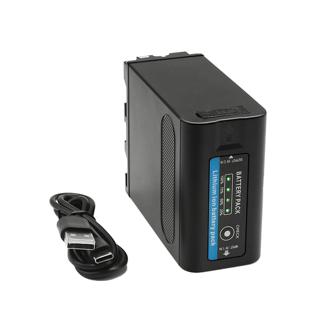 Replacement Camera Battery for Sony NP-F990 F970 F960 F950 F770 F570 F550 FX3 F780 Canon R5 Nikon Z8 Type-C Charging Stock