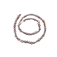 Perles d'eau douce naturelles baroques violettes 4-5 mm en vrac pour la fabrication de bijoux DIY