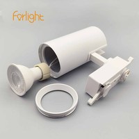 Boîtier d'éclairage sur rail wifi GU10 noir blanc tuya GU10 cadre de spot sans garniture plafond COB GU10 luminaire de caméra
