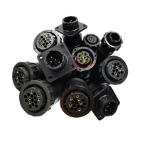 Adaptor Konektor Multi Pin Tahan Air 12v 2 3 4 5 6 Inti Steker Soket Kabel Listrik Kelautan yang Dapat Disesuaikan