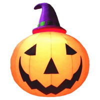 Décoration de bar d'Halloween : Citrouille gonflable, accessoires lumineux suspendus, fantômes lumineux, personnalisation de dessins animés grand format pour l'extérieur