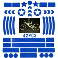Pegatinas reflectantes fluorescentes amarillas para motocicleta, marcas de seguridad para casco de bicicleta y coche, tiras de advertencia con rayas de rejilla
