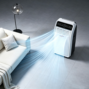 เครื่องปรับอากาศแบบพกพา 12000BTU สำหรับบ้าน เงียบ ติดตั้งง่าย ระบบทำความเย็น 220V 50Hz - Product Image 3