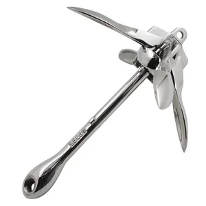 SHENGHUI 316 Stainless Steel Kayak Anchor Folding Grapnel Anchor For Kayaks Fishing Accessories SUP Paddle Board And Canoe