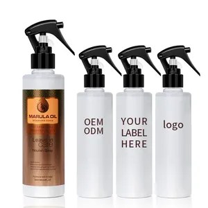 Custom Private Label Anti Frizz Hydraterende Glans Hair Detangler Spray Marula Oil Hittebeschermer Haarspray