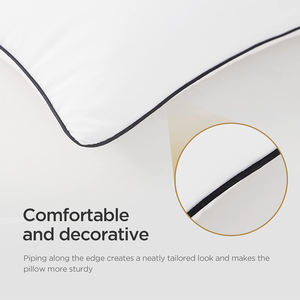 Almohadas de Cama con Relleno de Microfibra 3D de Calidad Hotelera, Transpirables, Ecológicas, de 300 Hilos, para Dormir de Lado, Boca Arriba o Boca Abajo - Product Image 3