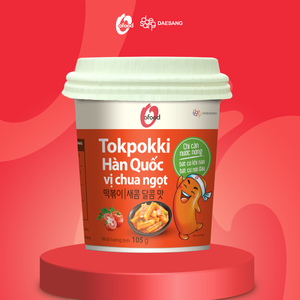 <b>Sweet</b> & <b>Sour</b> Flavor 105 grams/ cup Korean Instant Street Foods O'Food Instant Korean Tokpokki (Rice Cake) New Flavor - Product Image 1
