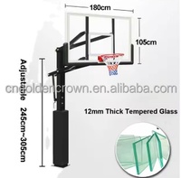 Poteau et panneau de basket-ball réglables en Offre Spéciale Cerceau de basket-ball professionnel Support de basket-ball extérieur dans le sol