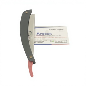 Rasoir de Barbier Professionnel en Acier Inoxydable Massif, Personnalisable avec Logo, à Lame Unique, Durable, Vente en Gros - Product Image 1