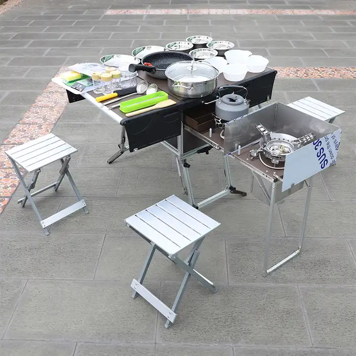 Outdoor Mobile Kitchen Foldable Mobile Kitchen Portable Camp