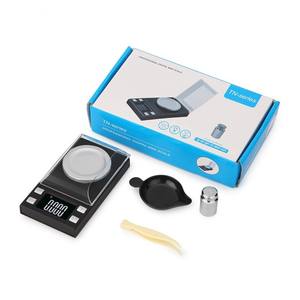 เครื่องชั่งดิจิตอลแบบพกพาสำหรับเครื่องประดับ ความแม่นยำ 0.001 กรัม พร้อมถาด ใช้พลังงานจากแบตเตอรี่ รูปทรงสี่เหลี่ยมผืนผ้า - Product Image 2