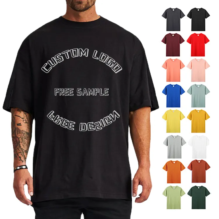 Groothandel Milieuvriendelijk Hoge Kwaliteit Mannen Tee Custom Sublimatie T-shirts Mens Drop Schouder Blanks T-shirts Voor De Zomer