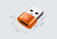Adaptor konektor kabel, konverter USB C Tipe C betina ke USB A Male OTG untuk Macbookfor Xiaomi untuk Samsung Oneplus