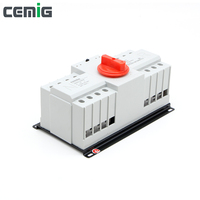 Commutateur de transfert automatique Cemig (ATS) 2P monophasé triphasé SMGQ1-63M avec contrôle par liaison incendie
