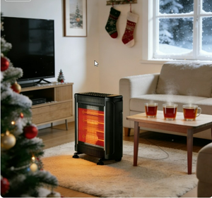 Chauffage au quartz avec thermostat réglable, 4 réglages de puissance, chauffage rapide, protection de sécurité, économie d'énergie pour la maison et le bureau - Product Image 3