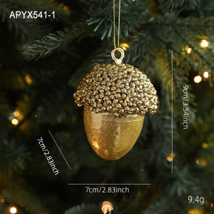 Adorno Navideño Colgante <span class=keywords><strong>de</strong></span> Espuma Dorada Brillante con Purpurina para Árbol <span class=keywords><strong>de</strong></span> <span class=keywords><strong>Navidad</strong></span> - Product Image 5