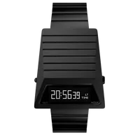Jam Tangan Sport Digital LED Gaya Retro Punk Pria 2025 Casing Baja Tahan Karat Tahan Air Desain Vintage Computron Fitur Alarm