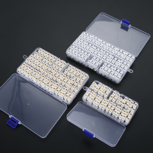 고전압 저항 <span class=keywords><strong>2</strong></span> 핀, 3 핀 220V 푸시 패스트 와이어 및 케이블 커넥터 흰색 터미널 블록 - Product Image 6