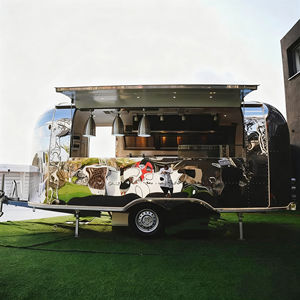 Chariot de nourriture mobile multifonctionnel en acier inoxydable pour les scénarios de marché nocturne et de restauration du petit-déjeuner - Product Image 2