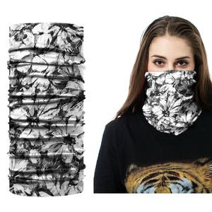 Noir Orange Plain Tie Dye Rouge Blanc Blanc Bandana FaceMask Neck Gaitor - Product Image 5
