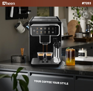 เครื่องชงกาแฟเอสเพรสโซ่อัตโนมัติเต็มรูปแบบ หน้าจอสัมผัสอัจฉริยะ มัลติฟังก์ชั่น ระดับมืออาชีพ พร้อมกล่องนม คุณภาพสูง 1.5 - Product Image 3
