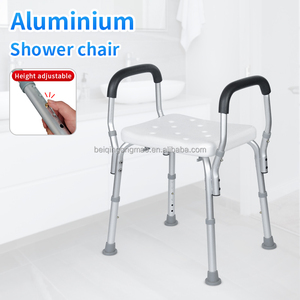 Chaise de bain réglable en aluminium léger et durable BQ403E <span class=keywords><strong>avec</strong></span> accoudoir <span class=keywords><strong>pour</strong></span> <span class=keywords><strong>personnes</strong></span> <span class=keywords><strong>âgées</strong></span> - Product Image 3