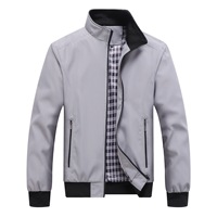 Veste bomber décontractée YZ Spring Streetwear, col montant, fermeture éclair, style vintage, coupe slim, pour homme