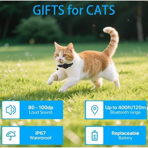 Collar con Rastreador GPS para Gatos DCZSDJT, de Nailon Negro, Impermeable, con Rastreo en Tiempo Real para Mascotas, Compatible con Apple Find My iOS - Product Image 2
