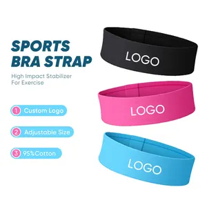 Custom Logo High Impact Stabilizer Strap Sports Bra Breast Support Alternative for Exercise