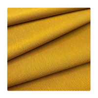 Tessuto a Costine 1x1 di Lusso di Alta Gamma in Cotone 92% e Spandex 8% (40s) per T-shirt e Felpe con Polsini a Costine e Accessori