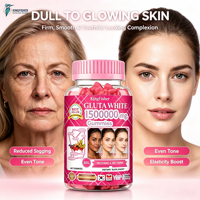Gummies au glutathion et au collagène pour une peau éclatante et des ongles sains – Complément de beauté végétalien à base de pectine – Marque privée