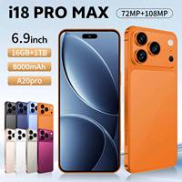 Smartphone 18 Pro Max 5G Global, batterie 8000 mAh, écran OLED HD 7,3 pouces, processeur Octa Core, caméra arrière 108 MP, fréquence de rafraîchissement 120 Hz