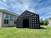 Tentes d'événements gonflables d'extérieur avec éclairage LED, tente de mariage gonflable blanche, tente de fête gonflable en forme de cube