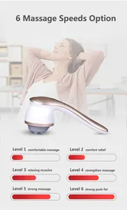 LUYAO 655A Creative Home Personal Use Electric Portable Infrared Anti Cellulite Massager Slimming Machine With Red Light