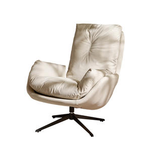 Fauteuil simple de luxe inclinable et pivotant pour salon, style italien, mobilier de maison de luxe léger, design moderne - Product Image 3