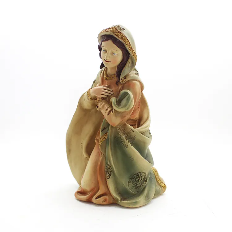 Resina personalizada estátuas de religiões católicas ornamento religioso artesanato em resina personalizado presente de lembrança promocional