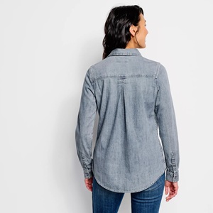<span class=keywords><strong>Chemise</strong></span> en <span class=keywords><strong>jean</strong></span> brodée de qualité supérieure, nouvelle mode, <span class=keywords><strong>jean</strong></span> personnalisé, délavage clair, chemisiers pour femmes, denim - Product Image 3