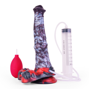 NNSX silicona suave realista pene caballo Squirting Dildo para mujeres punto G estimulación mujeres gran pene ventosa juguetes sexuales - Product Image 4