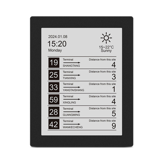 13.3 inch E ink Display Epaper Screen Outdoor e-ink screen for Government Education Public Transportation Communal Facilities