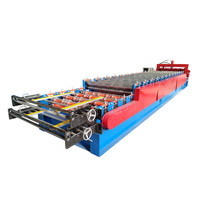 Machine de formage de tuiles de toiture à double couche entièrement automatique, machine de production de tuiles de toiture vernissées et ondulées, ligne de production de carreaux de sol