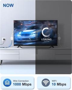 อะแดปเตอร์ OEM USB C เป็นอีเธอร์เน็ตสำหรับ <span class=keywords><strong>Chromecast</strong></span> with <span class=keywords><strong>Google</strong></span> TV 1000/100 Mbps Gigabit RJ45 พร้อมพอร์ตชาร์จ USB C PD สำหรับ HD/4K - Product Image 5