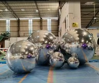 Ballon en miroir géant flottant pour événements extérieurs Décorations de fête Modèles de Noël-Boule à miroir gonflable brillante Disco