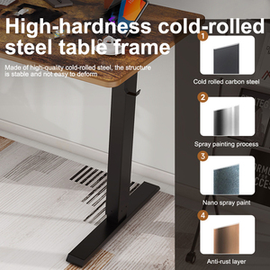 Điện Ngồi Đứng Cơ Động Cơ Nâng Bàn Làm Việc Chiều Cao Có Thể Điều Chỉnh Văn Phòng Nâng Cao Văn Phòng Đứng Tăng Máy Tính Bàn Cho Nhà - Product Image 3